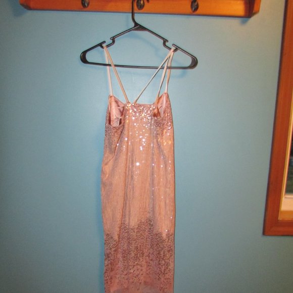 WHBM Strappy Sequin Shift Dress - Picture 5 of 16